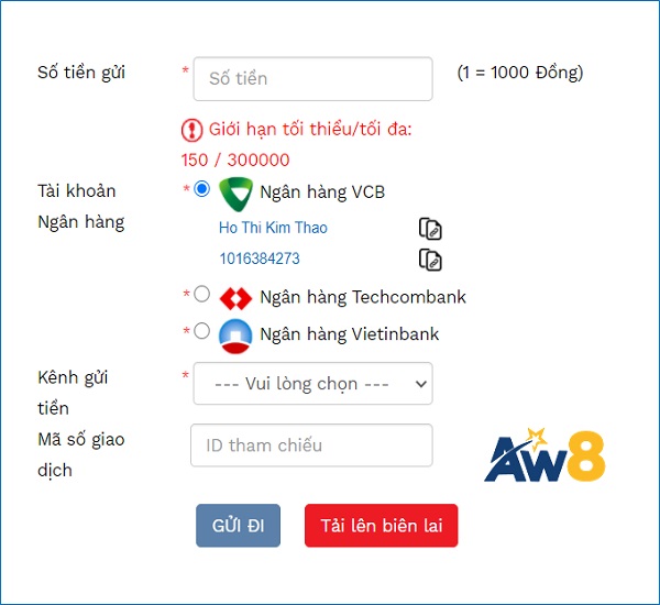 NẠP TIỀN AW8