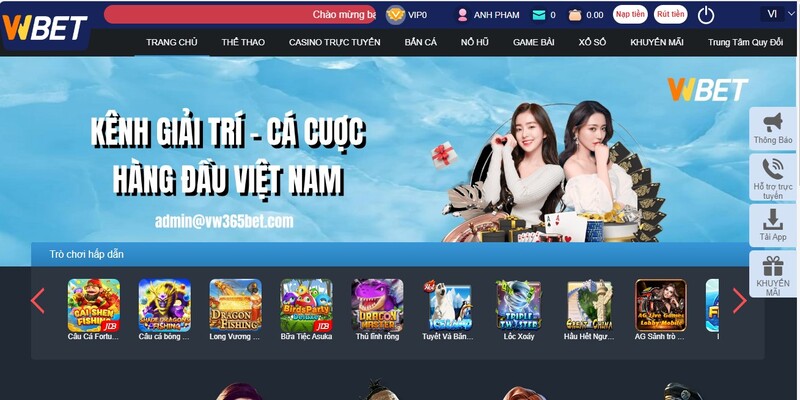 Nạp tiền vwbet tại hệ thống cây ATM hiện nay